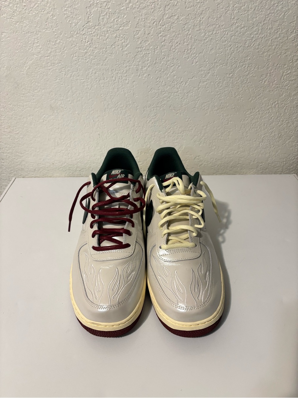 Nike Air Force 1 “Mexico” in Cream with Burgundy & Yellow Accents